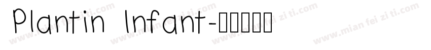Plantin Infant字体转换
